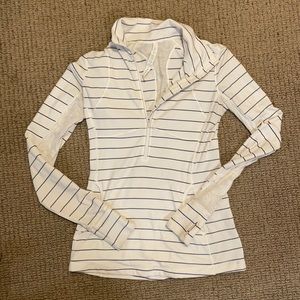 Lululemon Pullover Lace and Pinstripe